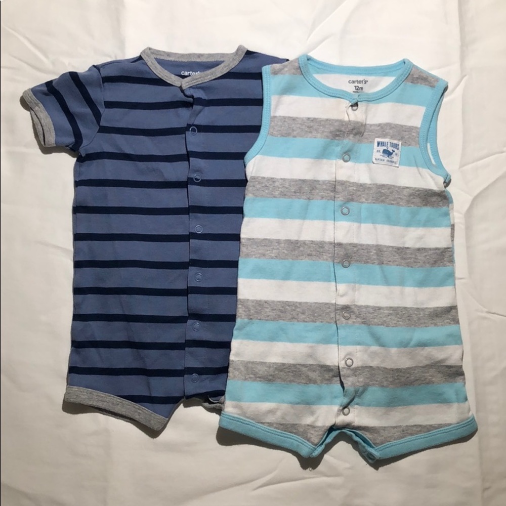 Carters Snap-Up Romper Boy 12m Bundle